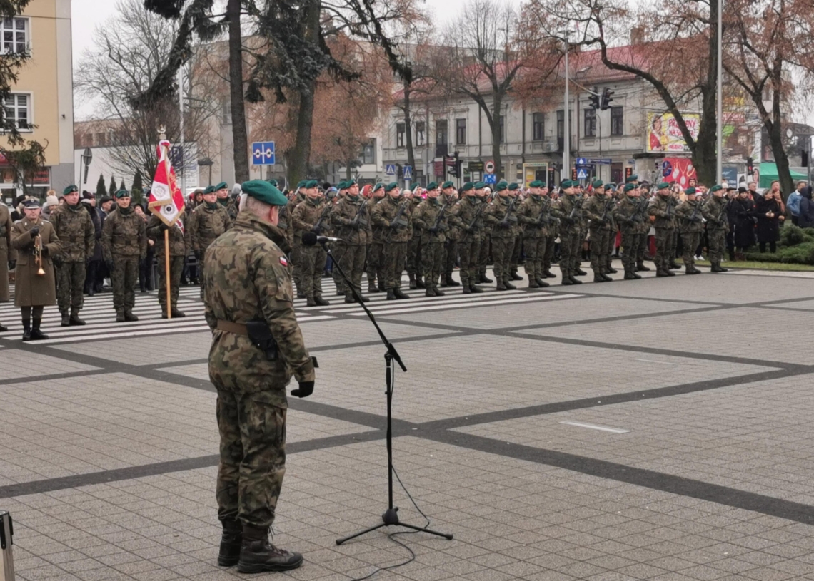 Przysięga żołnierzy dobrowolnej zasadniczej służby wojskowej