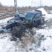 Audi wjechało pod pociąg. Wypadek w Longinówce 7 Audi wjechało pod pociąg w Longinówce