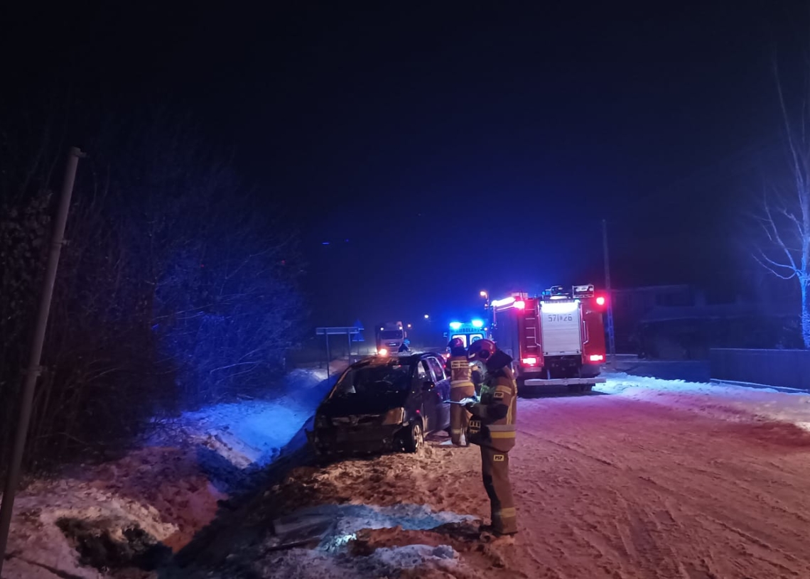Wypadek w gminie Szadek