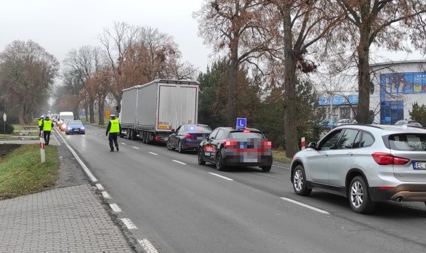Wypadek w Sieradzu. Potrącenie pieszego