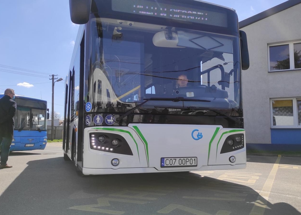 Testy autobusu elektrycznego w Sieradzu.