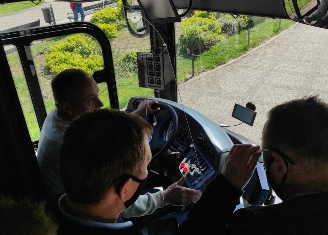 Testy autobusu elektrycznego w Sieradzu.