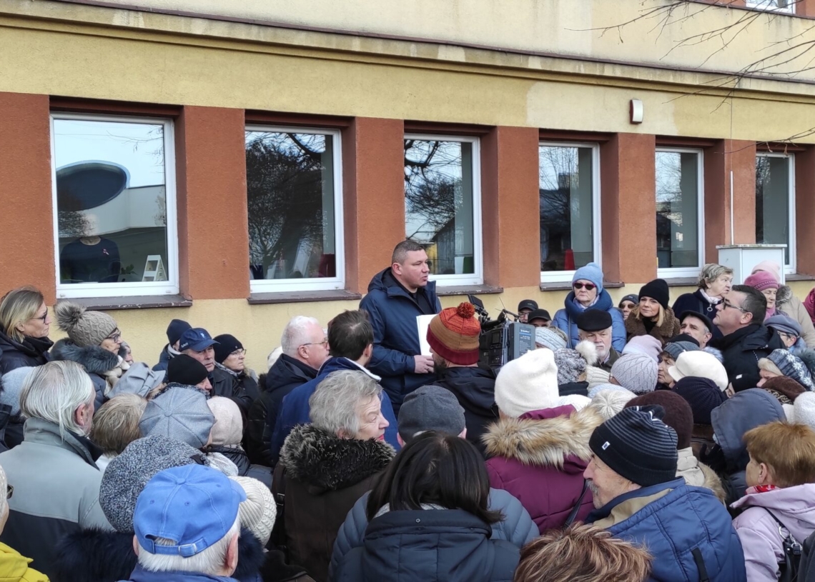 Protesty w sprawie czynszu w Łasku