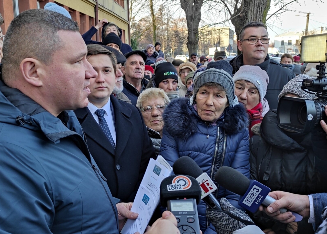 Protesty w sprawie czynszu w Łasku