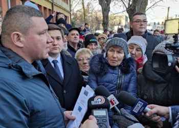 Protesty w sprawie czynszu w Łasku