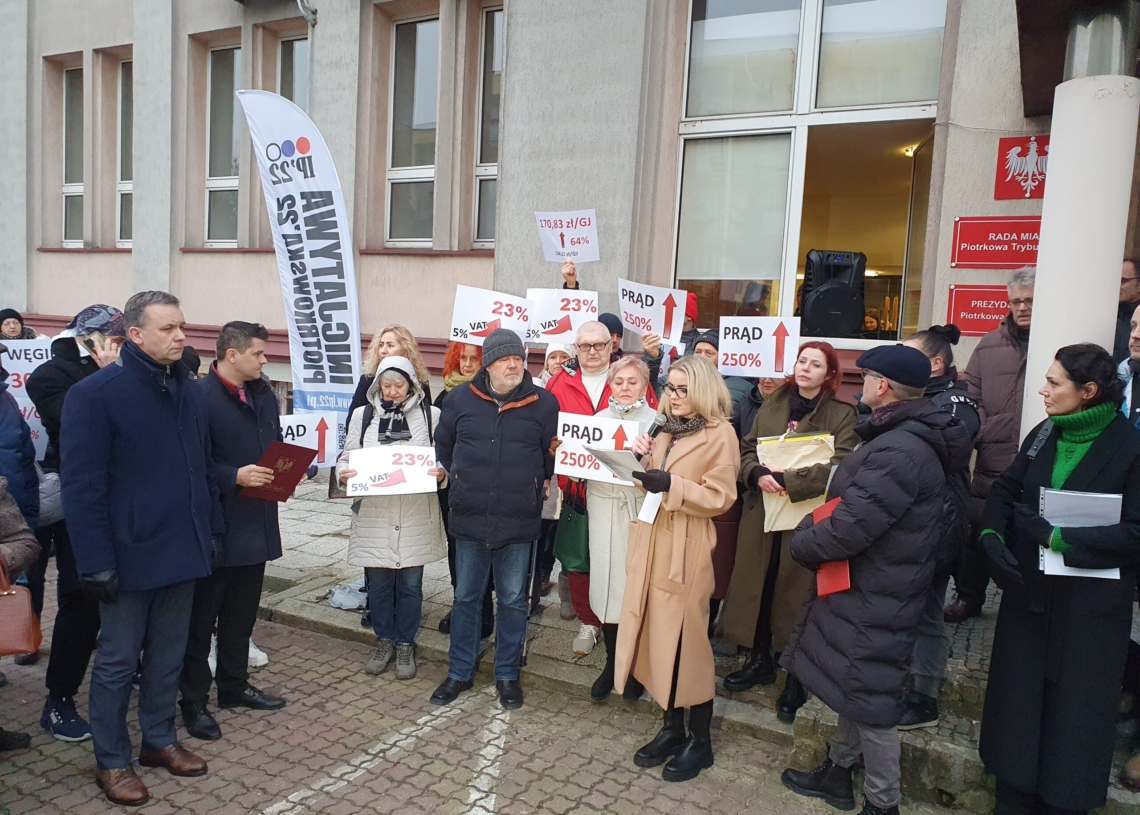 Protest w Piotrkowie Trybunalskim