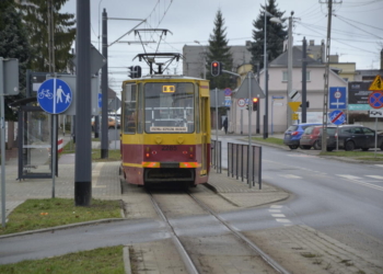 zatrzymanie ruchu tramwajowego w Zgierzu