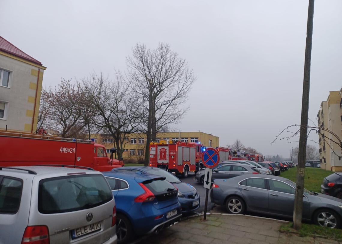 pożar w szkole