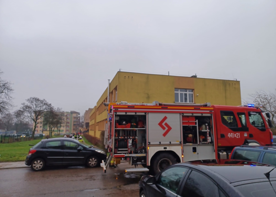 pożar w szkole