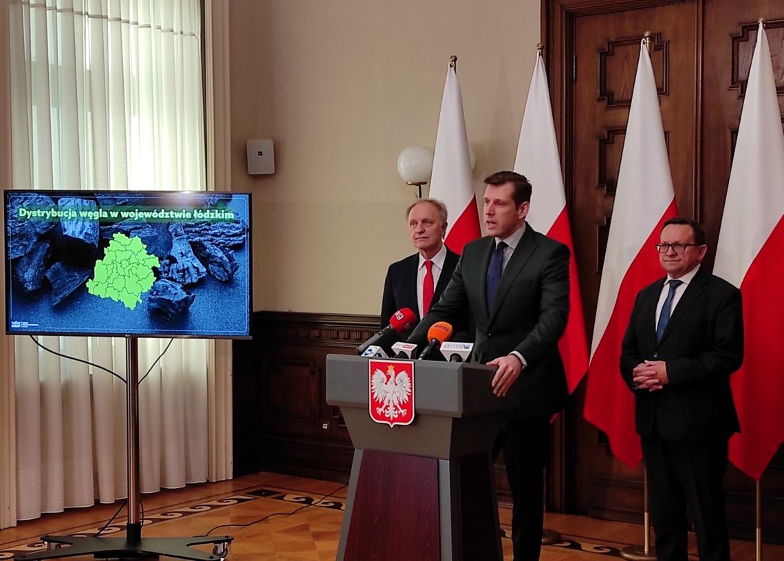 Węgiel dostarczono do wszystkich 171 gmin w Łódzkiem, które zgłosiły zapotrzebowanie