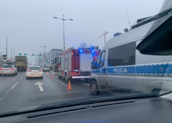 Wypadek na al. Piłsudskiego przy skrzyżowaniu z Kilińskiego