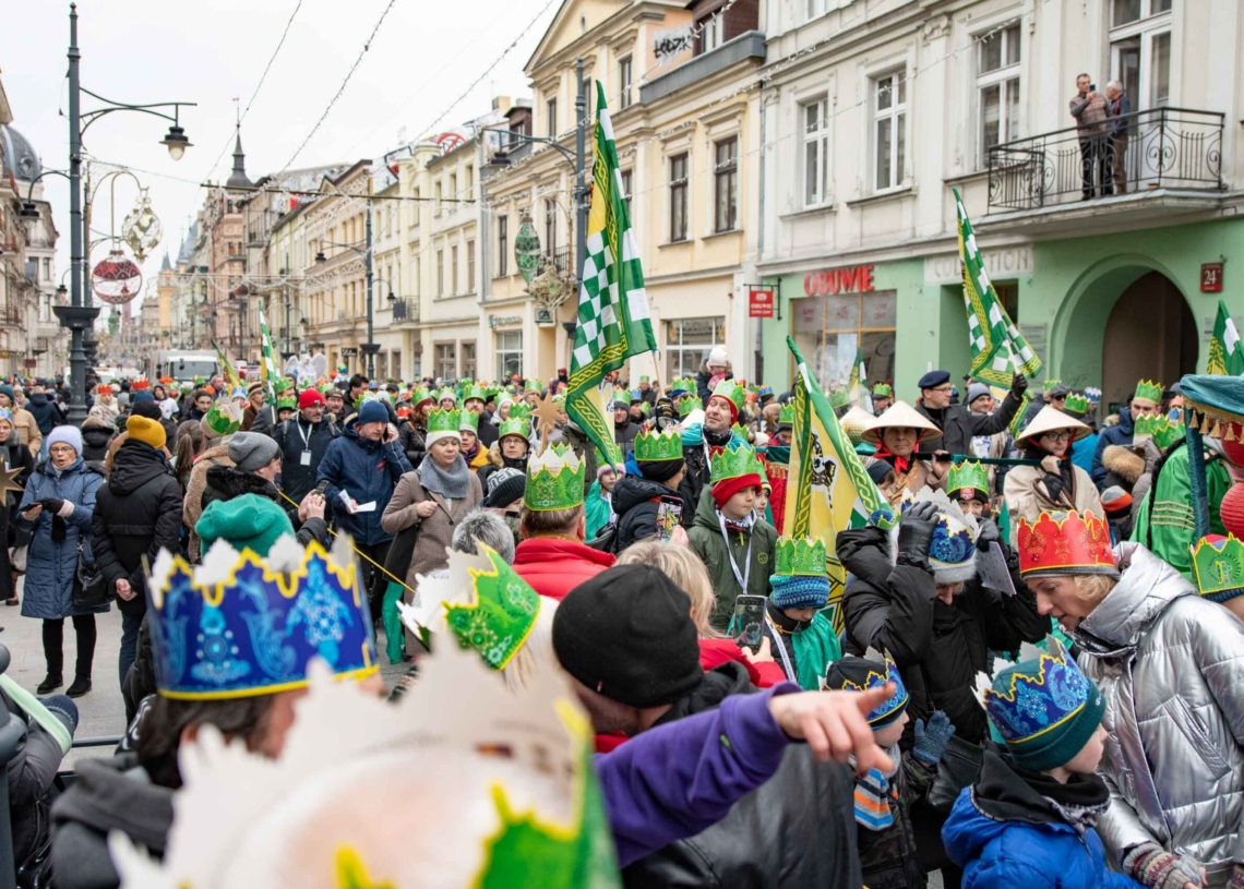 Orszak Trzech Króli 2023 w Łodzi