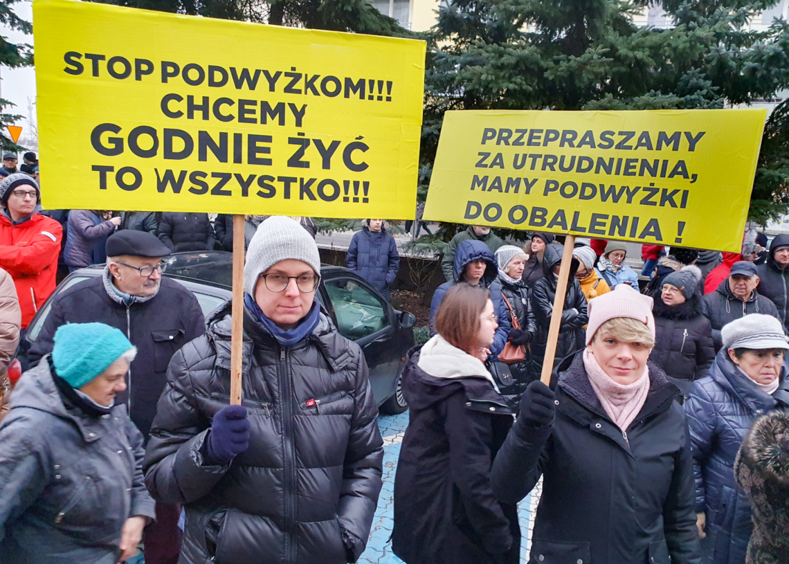 Protest w Piotrkowie Trybunalskim