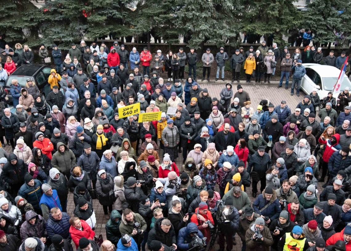 Protest w Piotrkowie Trybunalskim