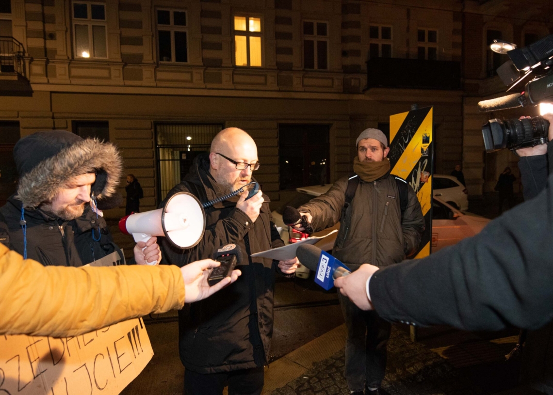 Wycinka drzew przy Kilińskiego 95 w Łodzi