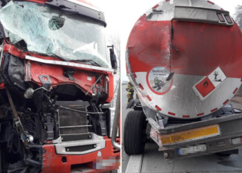 Kolizja na A1 pod Piotrkowem