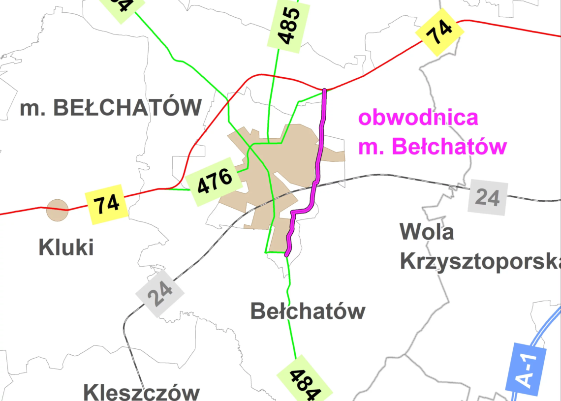 Wschodnia obwodnica Bełchatowa ma powstać do 2025 roku