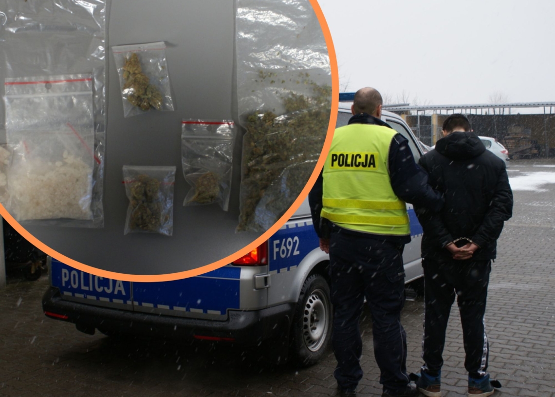 Sokolniki: podczas kontroli drogowej znaleźli narkotyki