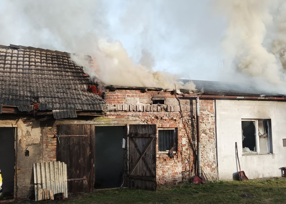 Pożar w Szadkowicach Kolonia