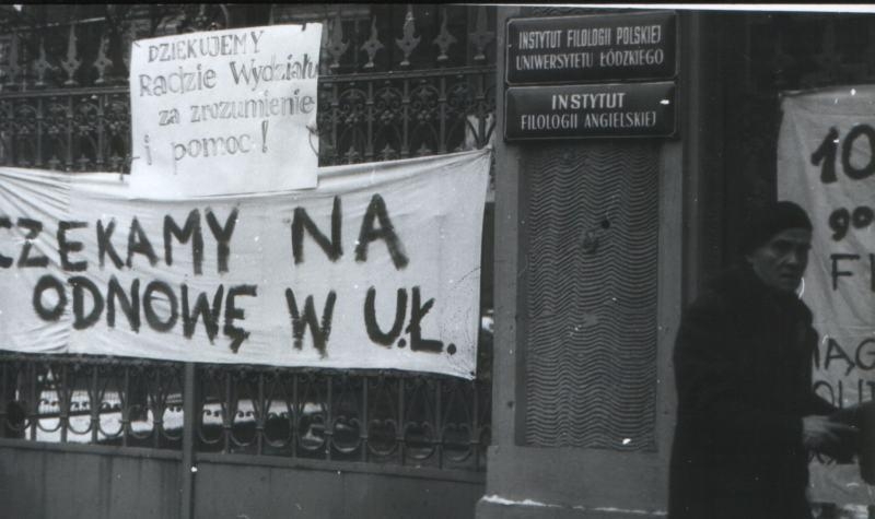 Protest studentów w Łodzi z 1981 roku
