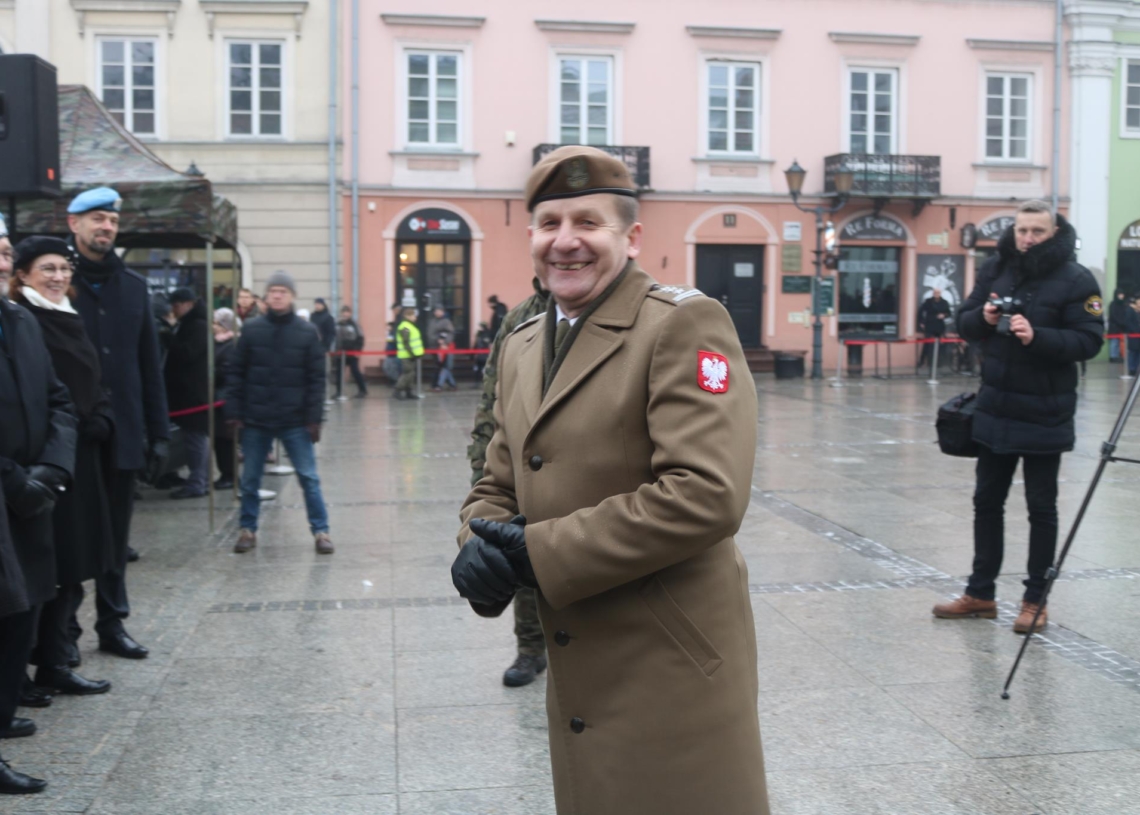 Przysięga nowych żołnierzy obrony terytorialnej w Piotrkowie