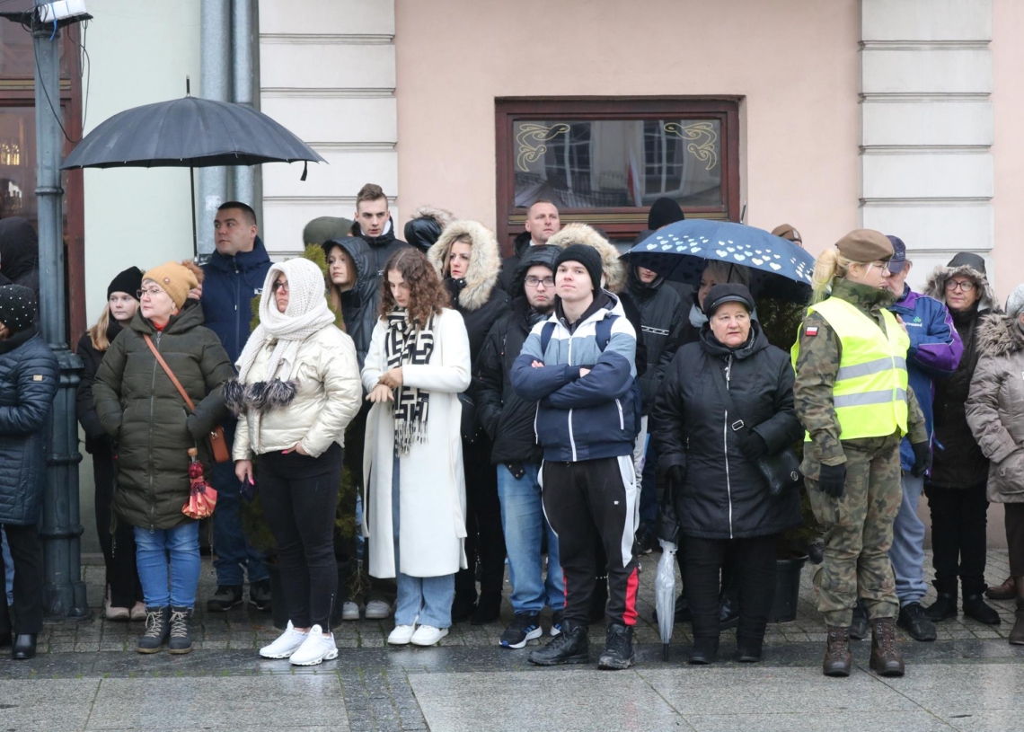 Przysięga nowych żołnierzy obrony terytorialnej w Piotrkowie