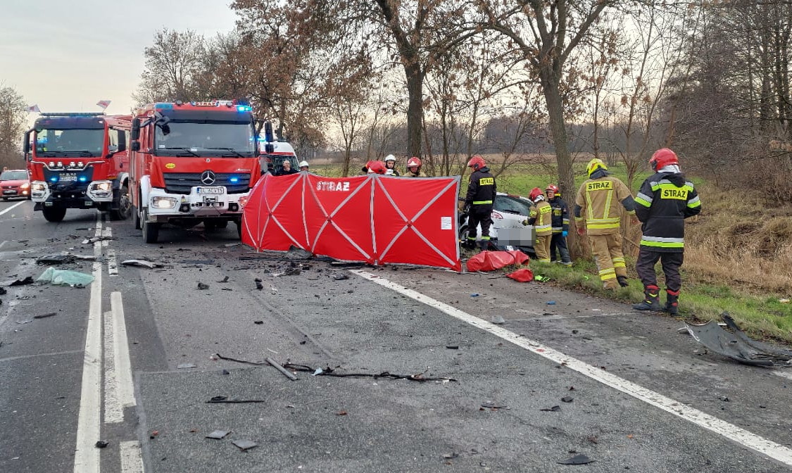 Śmiertelny wypadek na DK91 w Cedrowicach