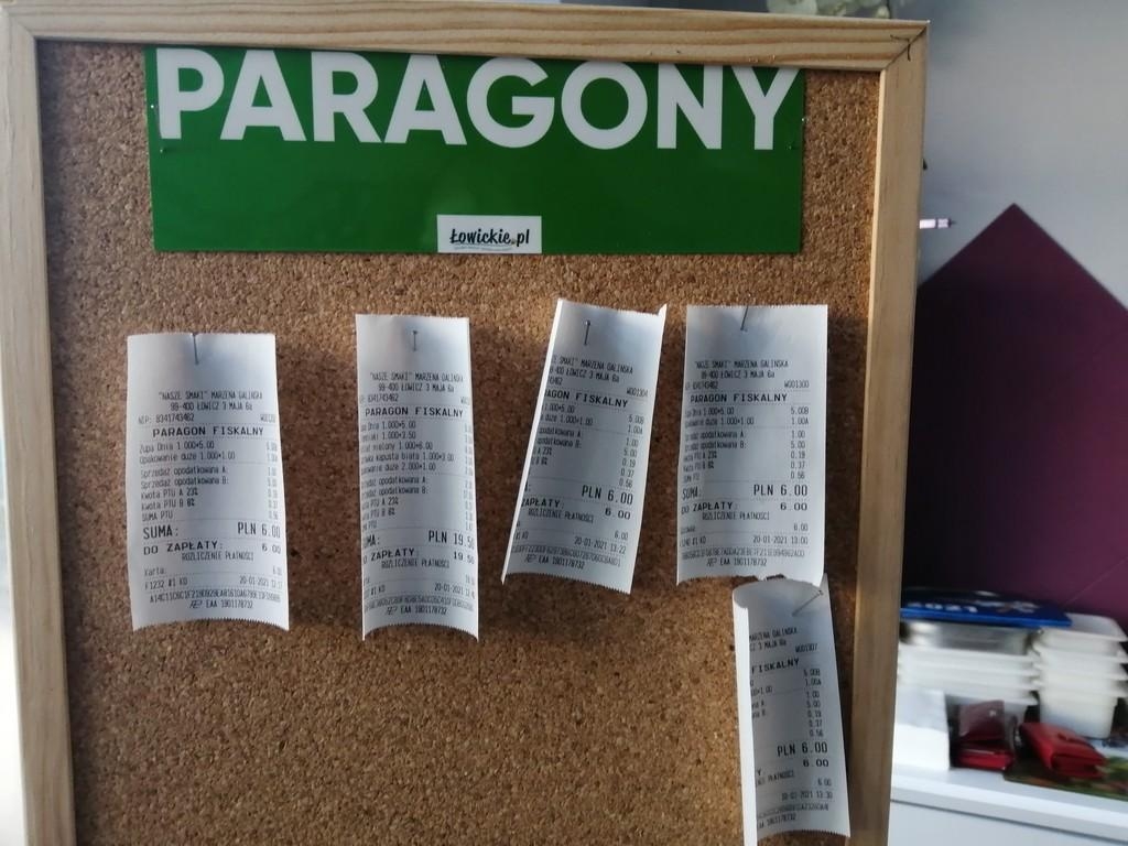 Zawieszony paragon w Łowiczu. Co to za akcja? 1 Zawieszony paragon w Łowiczu