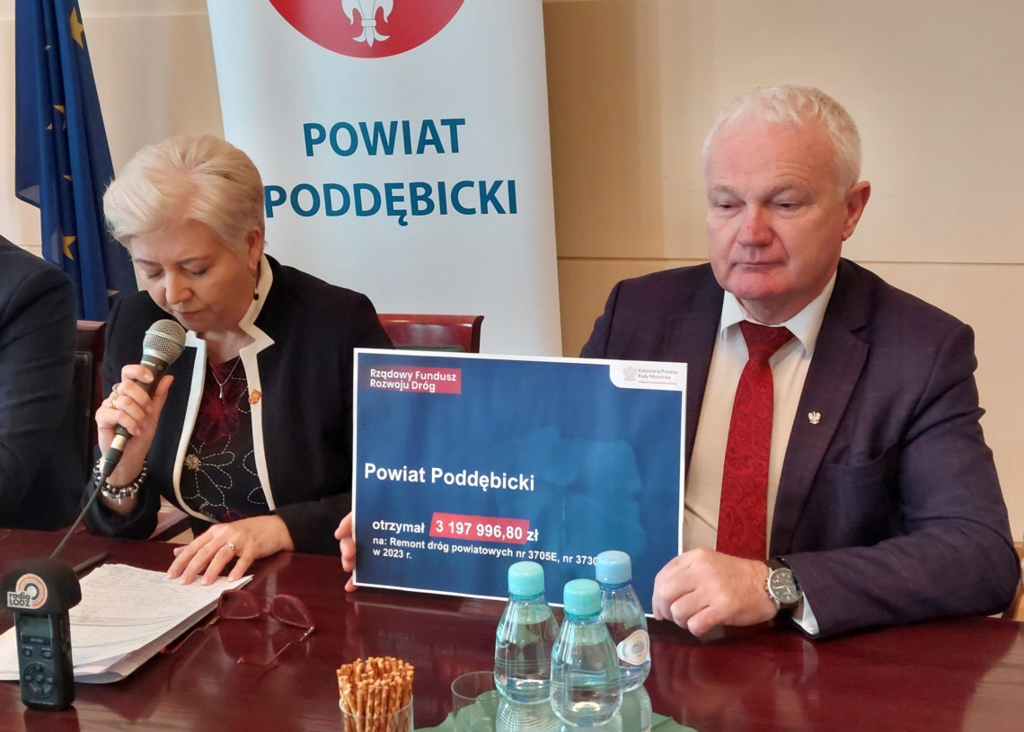 5 mln zł rządowego dofinansowania na remont kilku odcinków dróg w powiecie poddębickim
