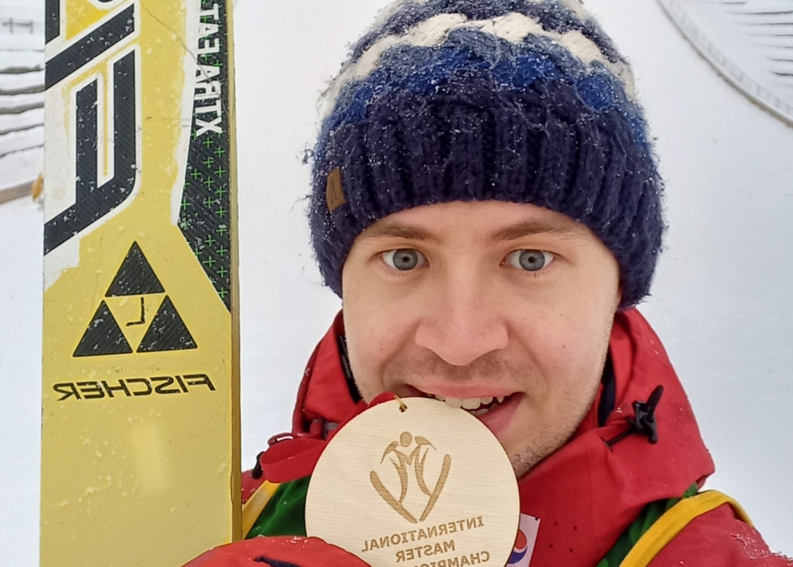 Gabriel Grzejszczak wicemistrzem świata w skokach narciarskich weteranów