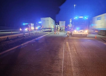 Wypadek samochodu ciężarowego