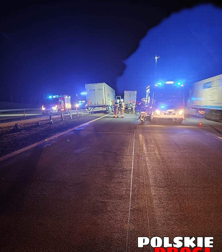 Wypadek samochodu ciężarowego