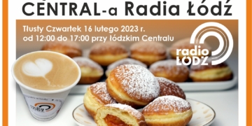 Banner z pączkami i kawą WWW wyróżniający