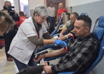 Zbiórka krwi w Sieradzu. Pomoc pacjentom IZCMP w Łodzi