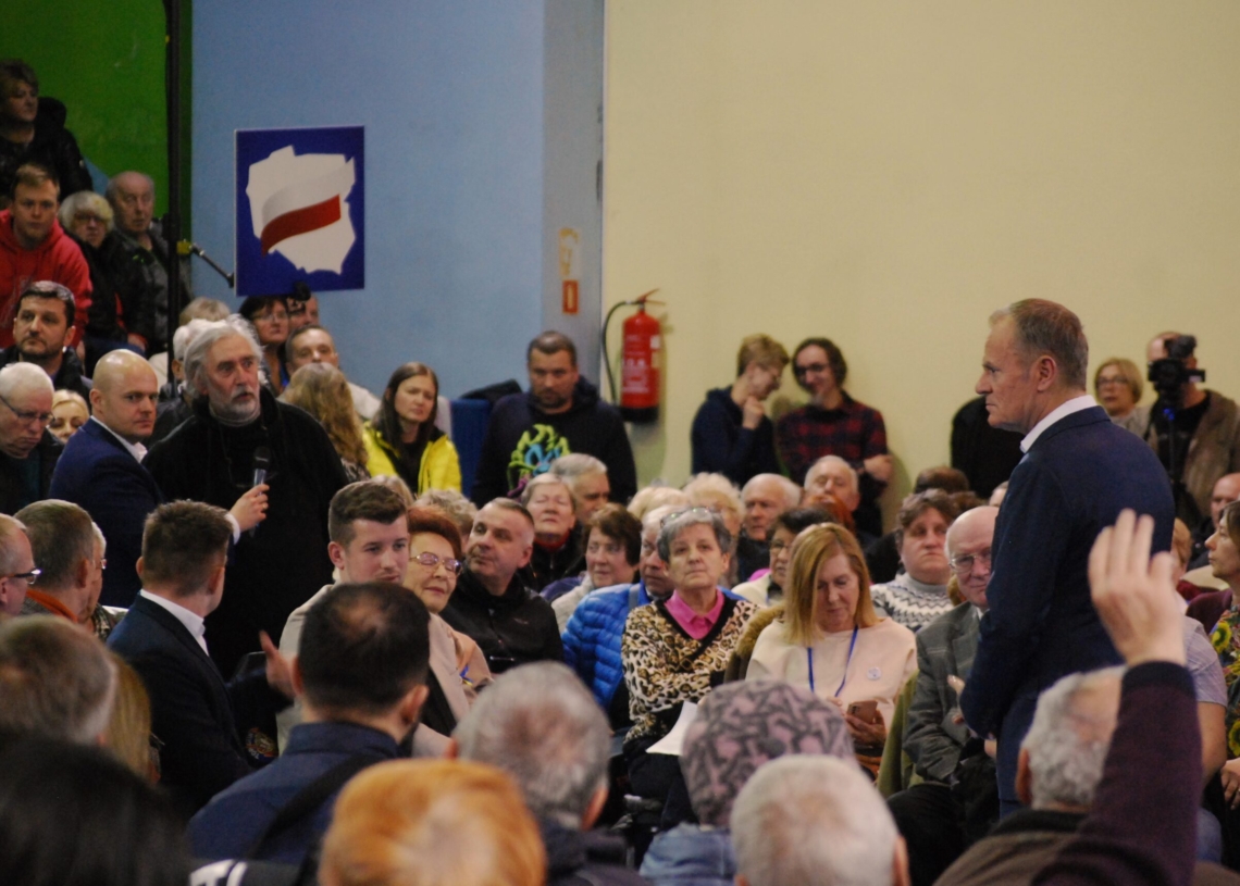 Donald Tusk w Pabianicach