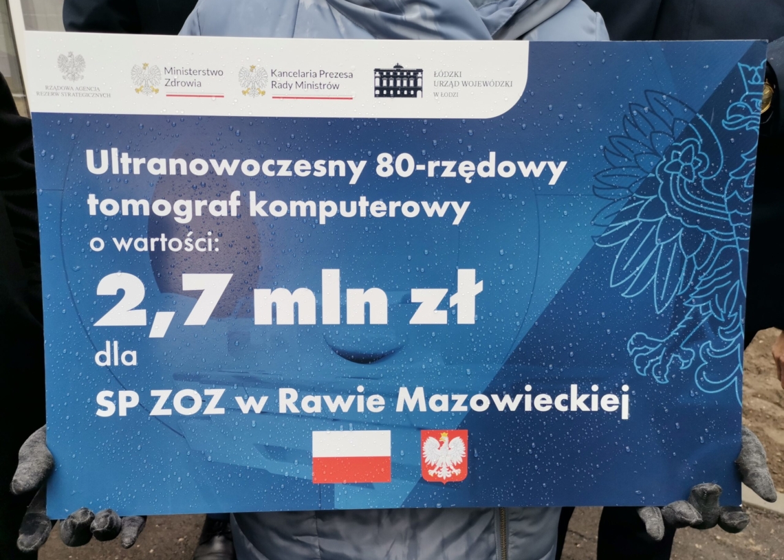 SPZOZ w Rawie Mazowieckiej otrzyma 2,7 mln zł na zakup nowego tomografu komputerowego [ZDJĘCIA]