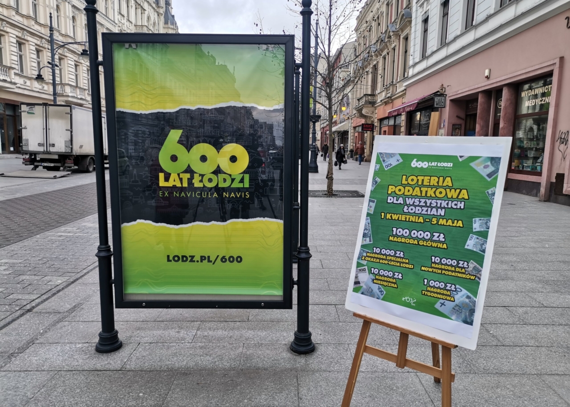 Jubileuszowa loteria podatkowa w Łodzi. Co nowego na 600-lecie miasta? 1 Jubileuszowa loteria podatkowa w Łodzi