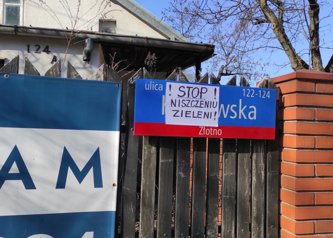 drogi rowerowej na Krakowskiej