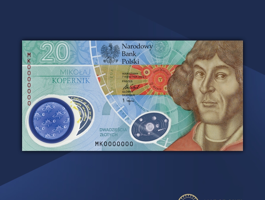 550. urodziny Mikołaja Kopernika. NBP wprowadza banknot i monetę kolekcjonerską