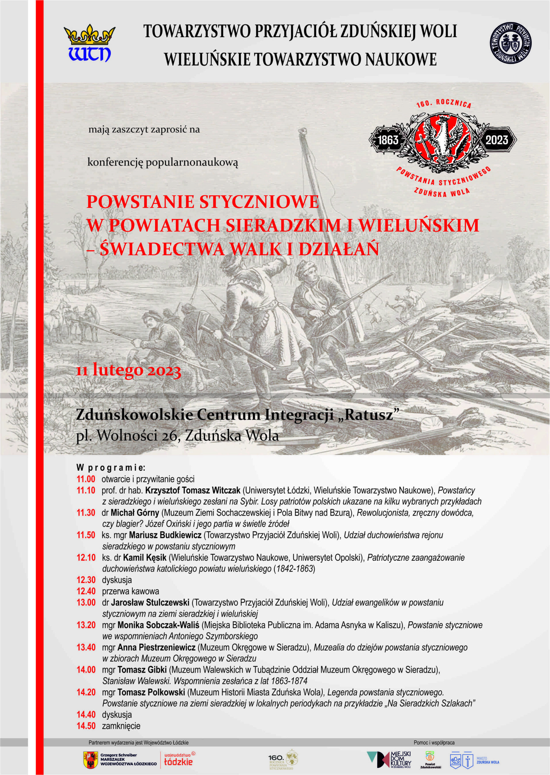 Konferencja o powstaniu styczniowym w Zduńskiej Woli