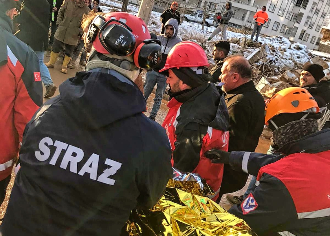Strażacy z Łodzi
