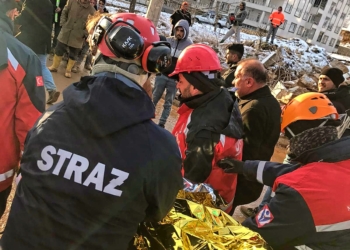 Strażacy z Łodzi