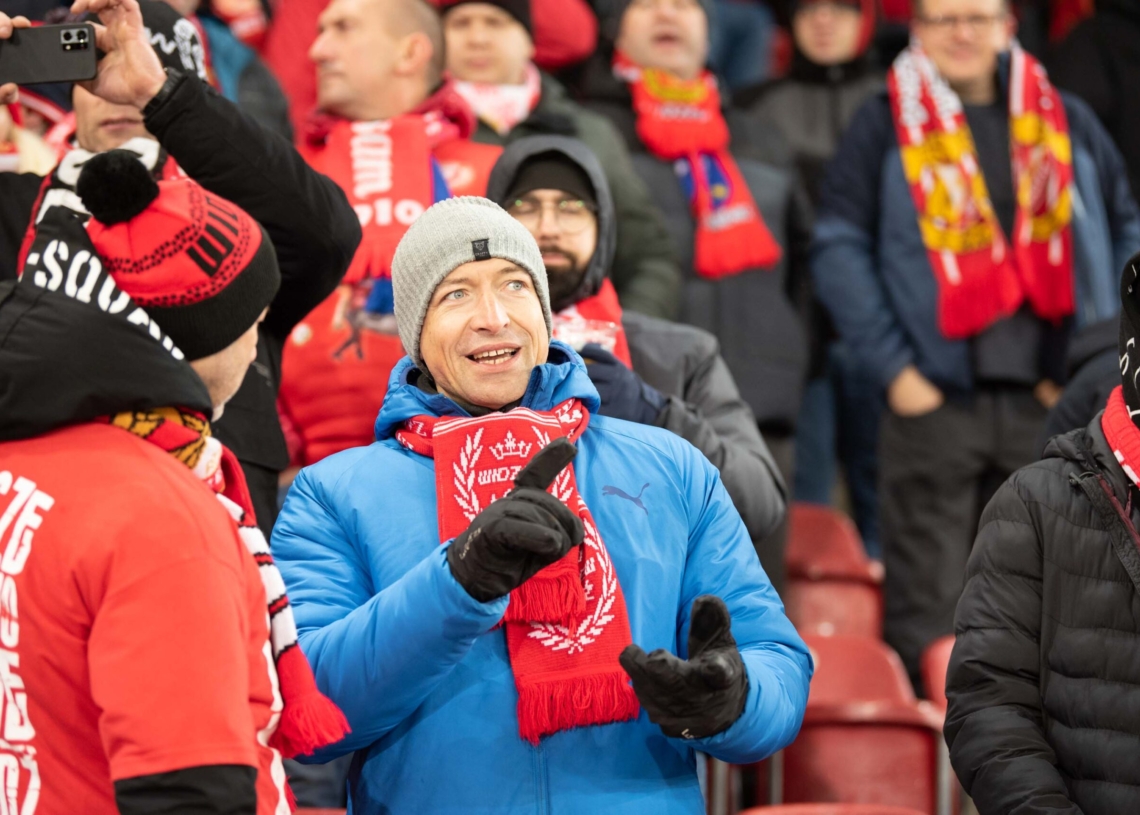 Doping kibiców w meczu Widzew Łódź - Jagiellonia Białystok