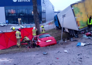 Śmiertelny wypadek pod Strykowem