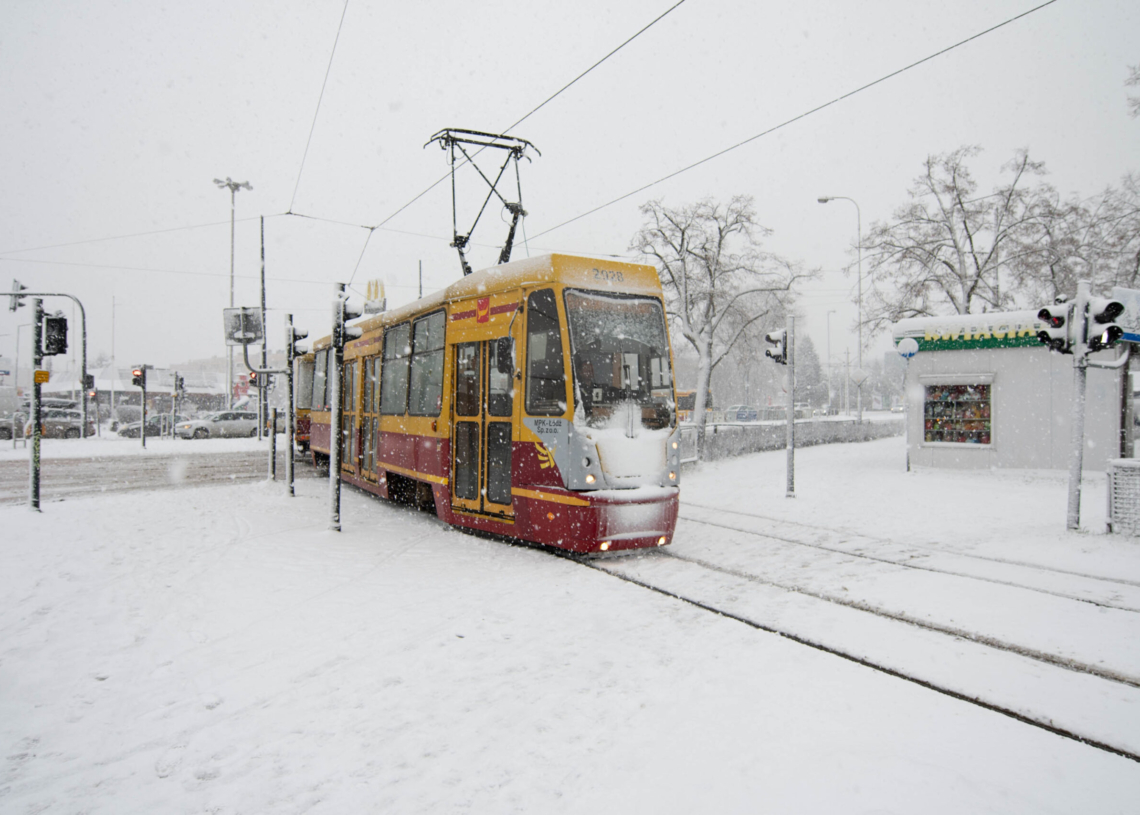 Zima w Łódzkiem - Łódź