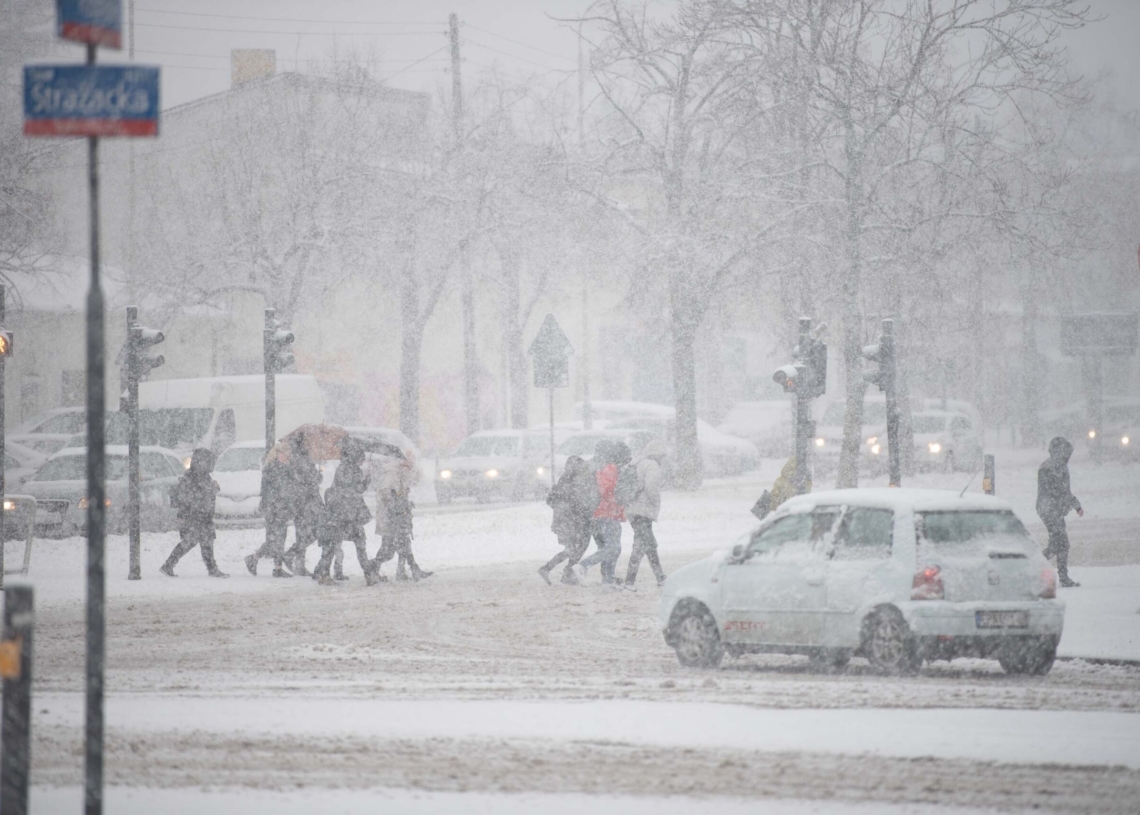 Zima w Łódzkiem - Łódź
