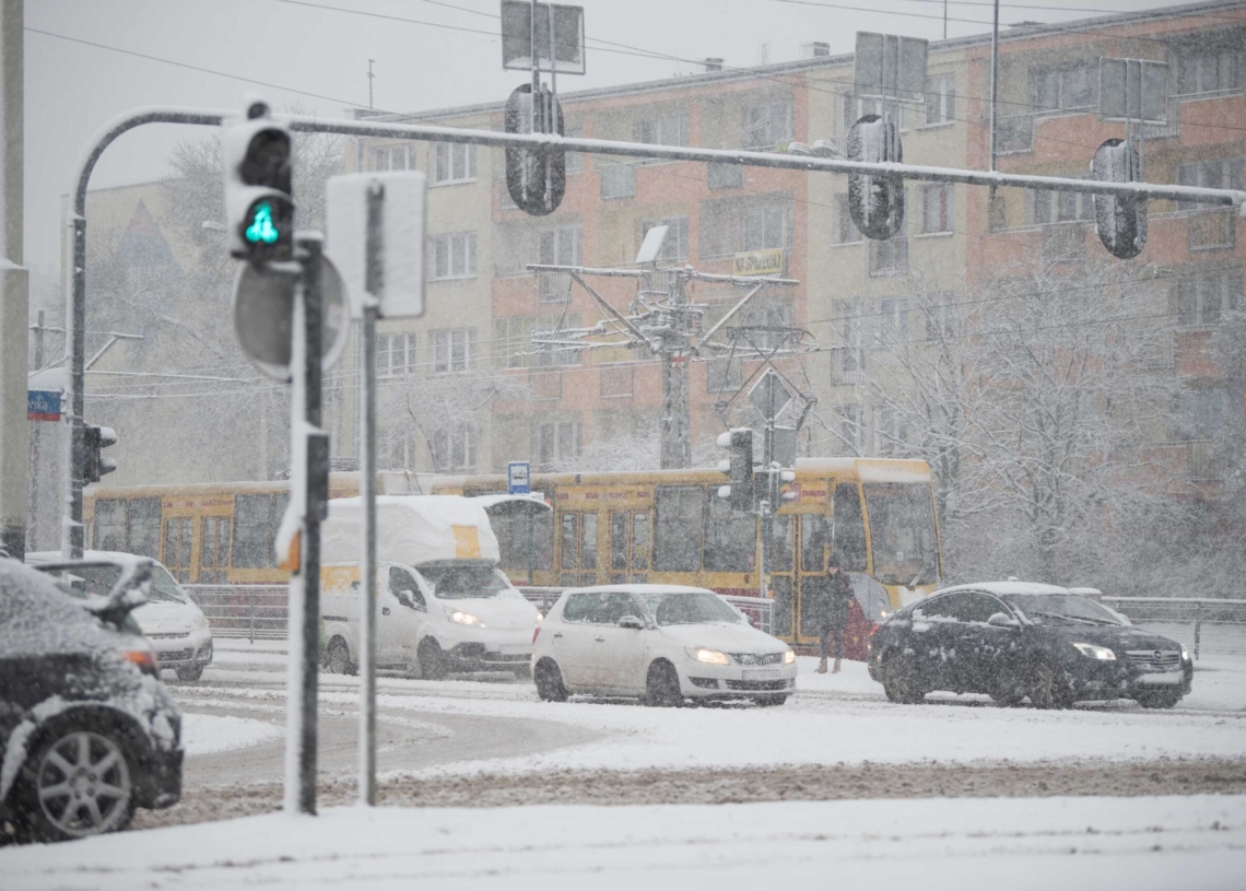 Zima w Łódzkiem - Łódź