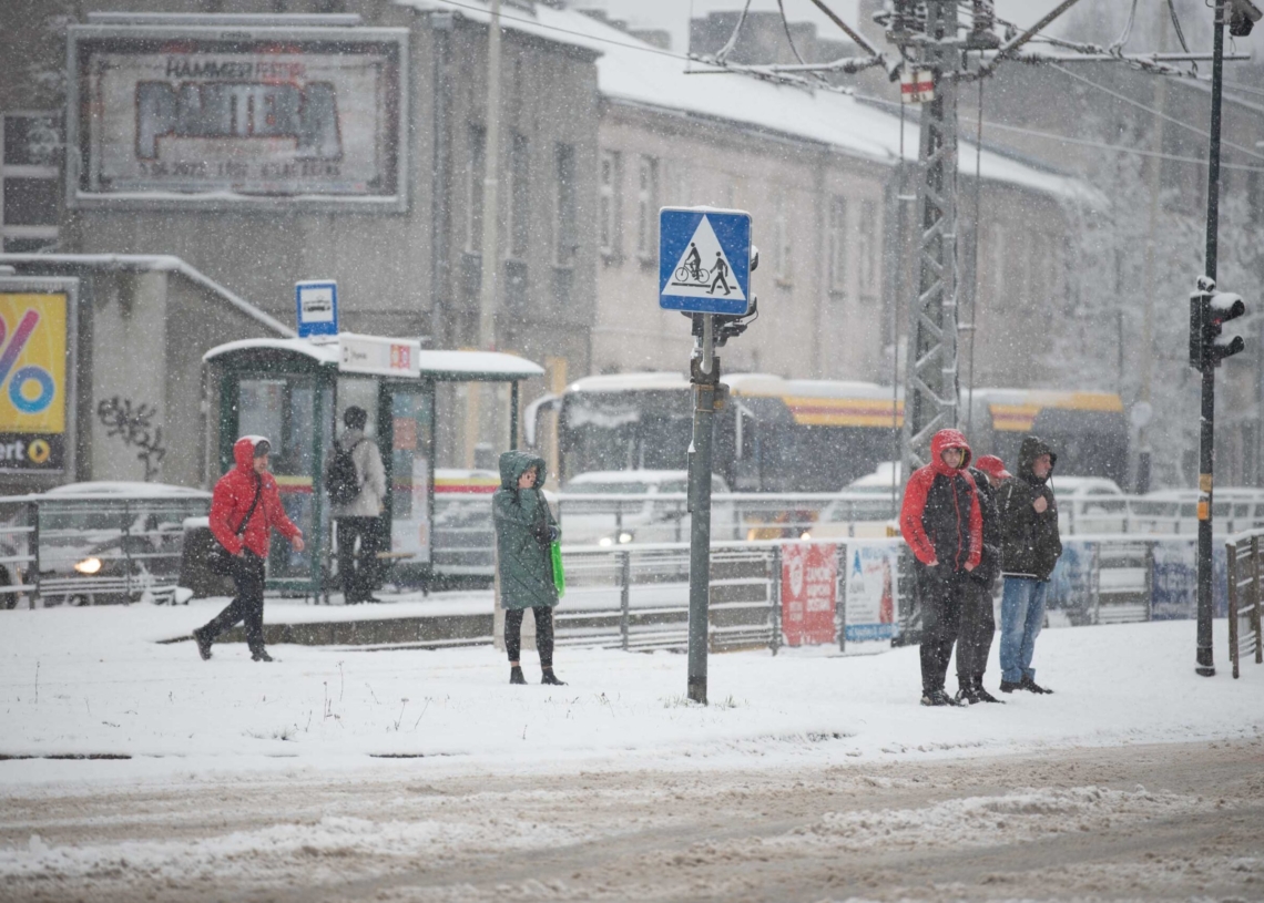 Zima w Łódzkiem - Łódź