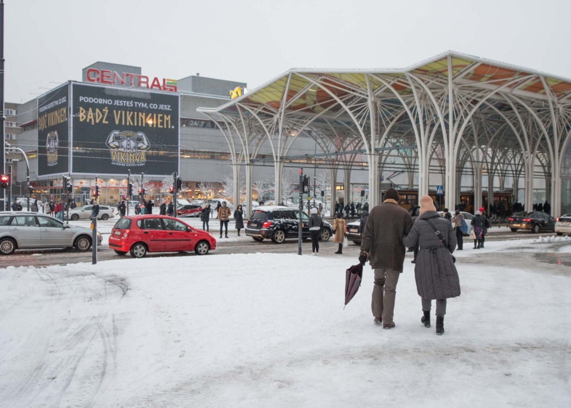 Zima w Łódzkiem - Łódź