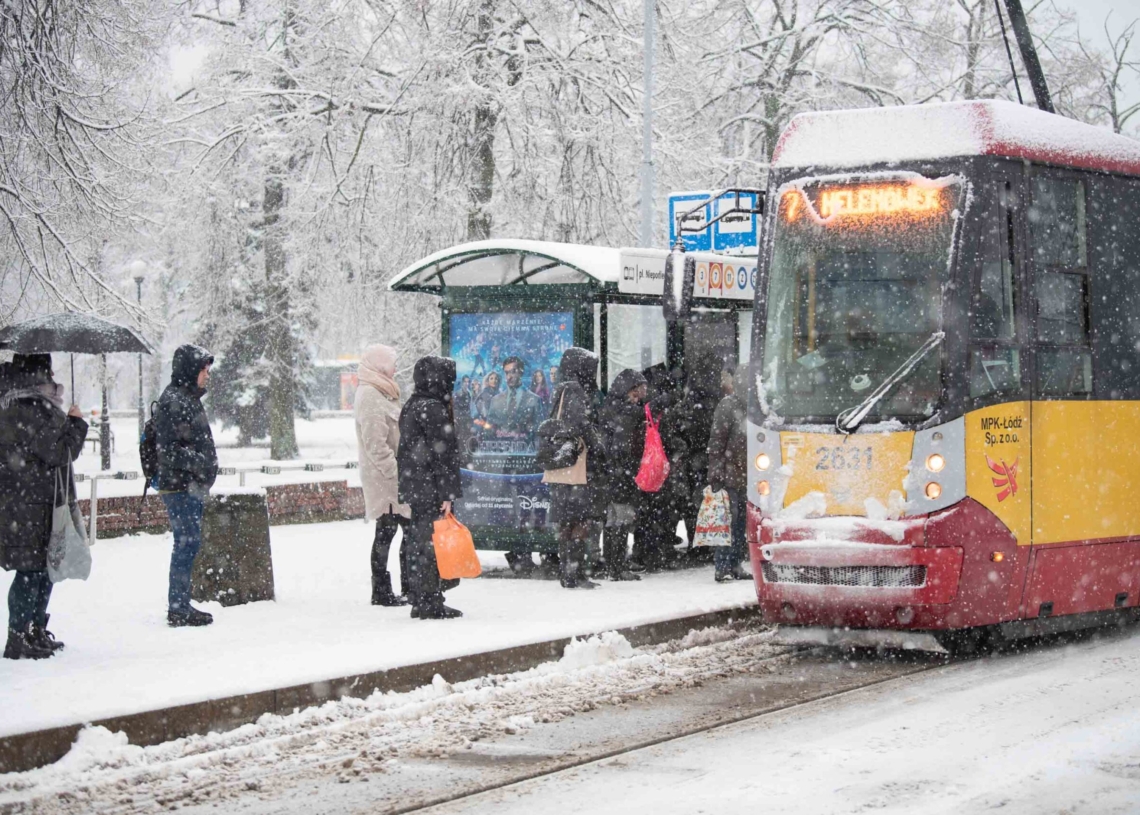 Zima w Łódzkiem - Łódź